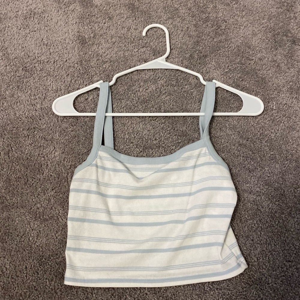 blue and white pacsun tank